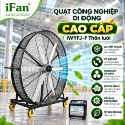 Quạt công nghiệp di động cao cấp iWYFJ-F Thân lưới