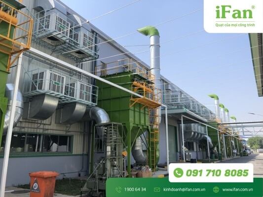 Hệ thống quạt làm mát công nghiệp ifan cho nhà máy