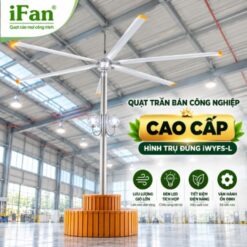 Quạt Trần Công Nghiệp Cao Cấp Hình Trụ Đứng iWYFS-L