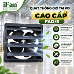 Quạt thông gió vuông 355x355mm
