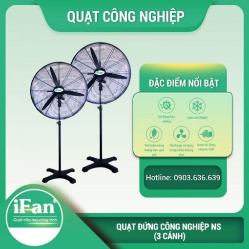 Quạt công nghiệp đứng NS (3 cánh)