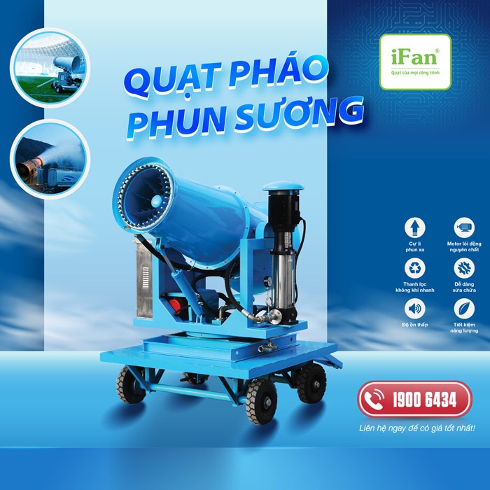 Quạt pháo phun sương