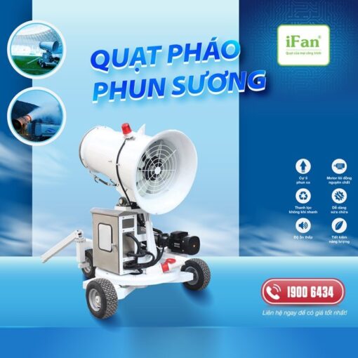 Quạt pháo phun sương