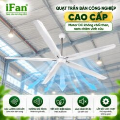 Quạt Trần Cao Cấp Motor DC không chổi than, nam châm vĩnh cửu