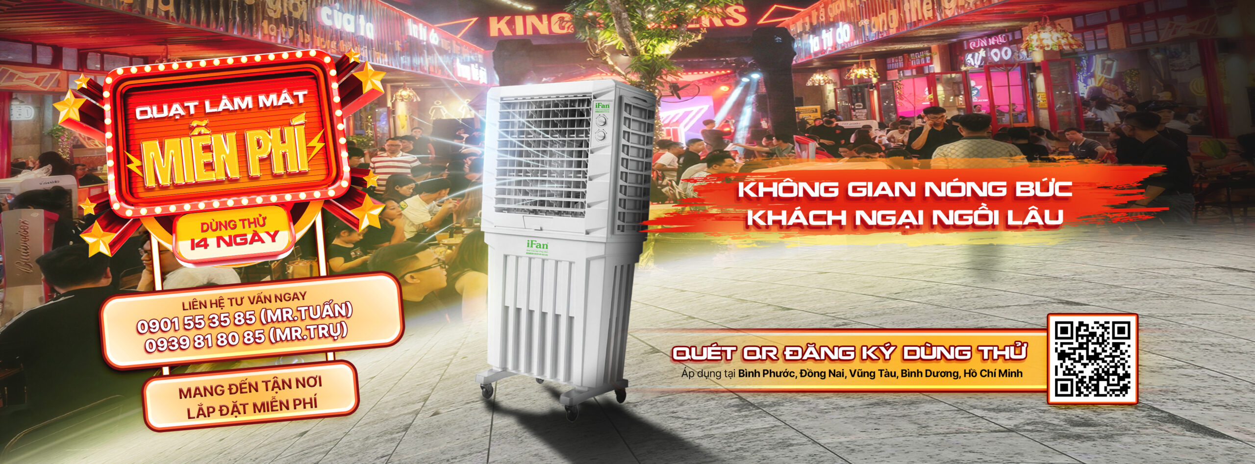 Cho thuê máy làm mát iFan miễn phí