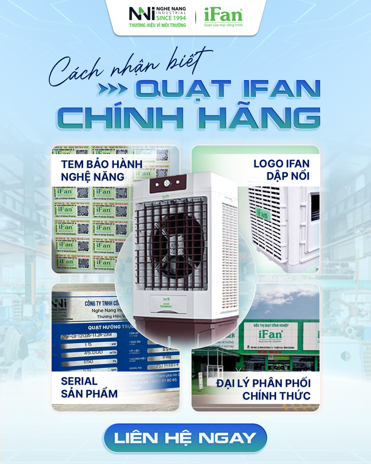 Hướng dẫn cách nhận biết quạt ifan chính hãng