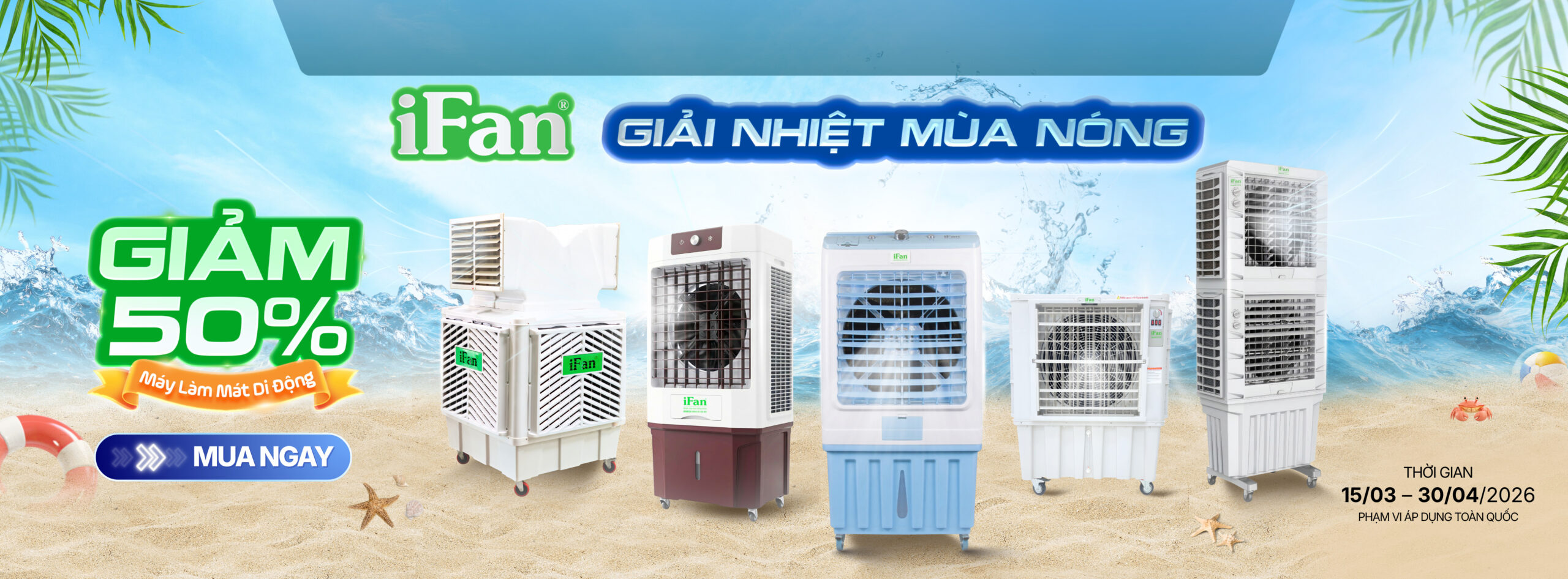 Máy Làm Mát Giảm Giá 50%