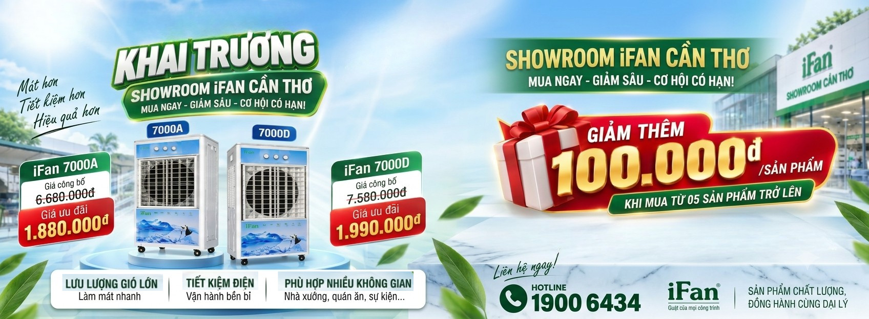 chương trình khuyến mãi showroom ifan Cần Thơ